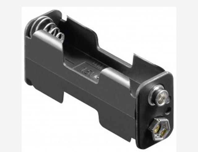 Battery holder 2x Penlight (AA) push button connection