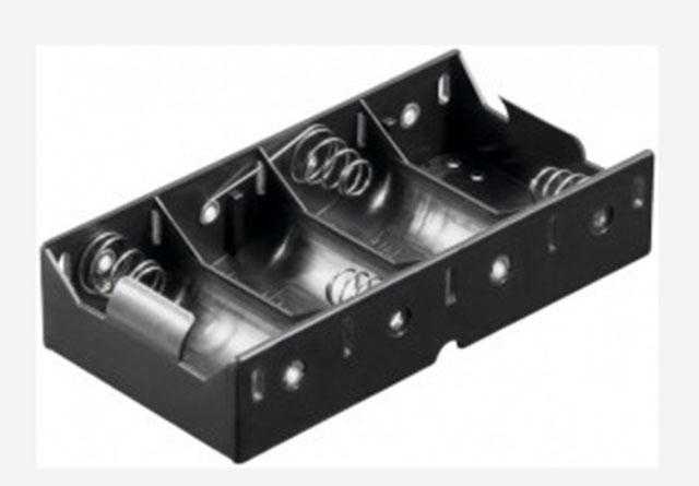 Battery Holder 4x Monocel (D) solder (4x1)