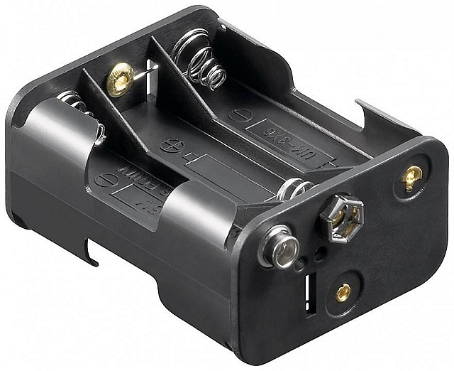 Battery Holder 6x penlight (AA) snaps (2x3)