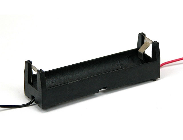 Battery holder for 1x 18650 with cable