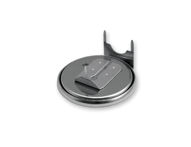 CR2430, Ø24.5x3.0mm 3.0V 270mAh Soldeer Liggend print