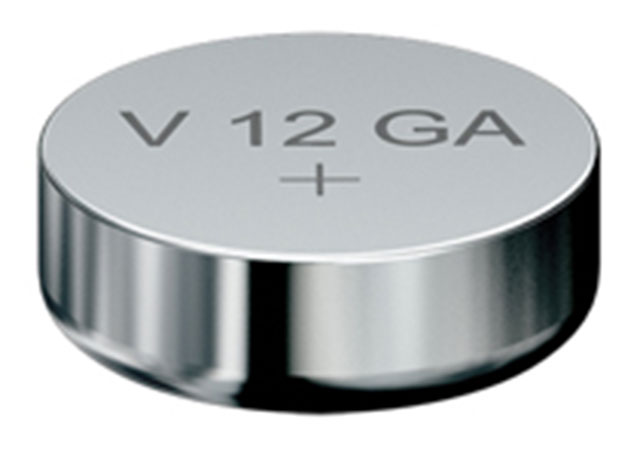 V12GA, Ø11.6x4.2mm, 1.5V, GP86A, LR43, LR1142, D186, 186, RW84