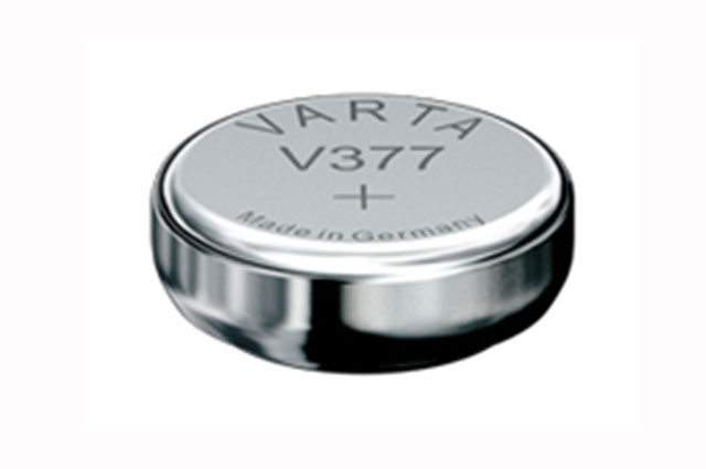 V377, Ø6.8x2.6mm, 1.55V, GP377, SR66, D377, SR626SW, RW329, AG4