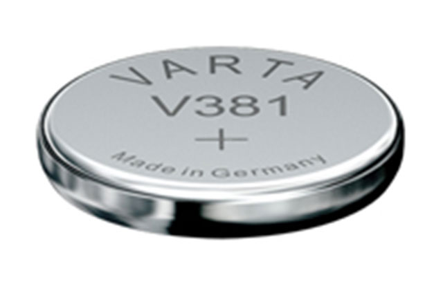 V381, Ø11.6x2.05mm, 1.55V, GP381, SR55, 391, SR1120SW, RW30