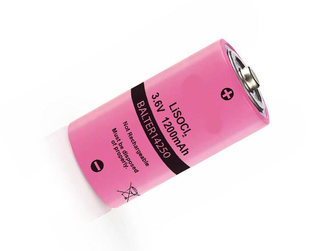 Lithium batterij 3.6V 1200mA ø14.3 x15mm