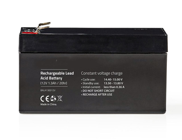 Loodaccu 12Volt, capaciteit 1.2Ah, afm.(LxWxH) 97x50x51mm