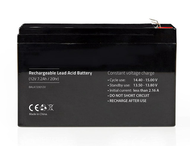 Loodaccu 12Volt, capaciteit 7Ah, afm.(LxWxH) 150x65x94mm