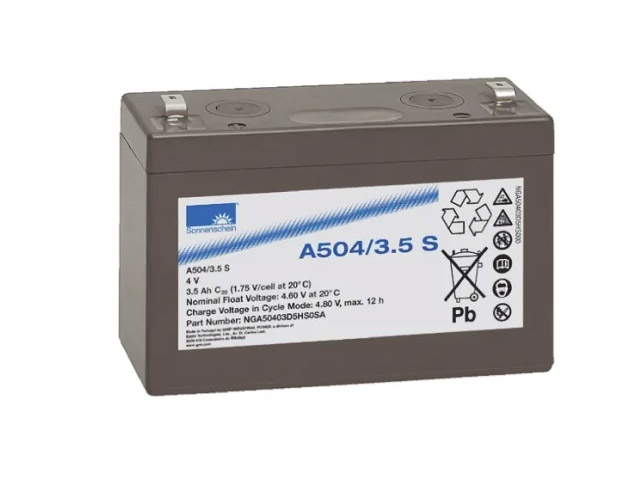 Lead battery 4V, 3.5Ah, dim:(LxWxH) 90x34x64mm
