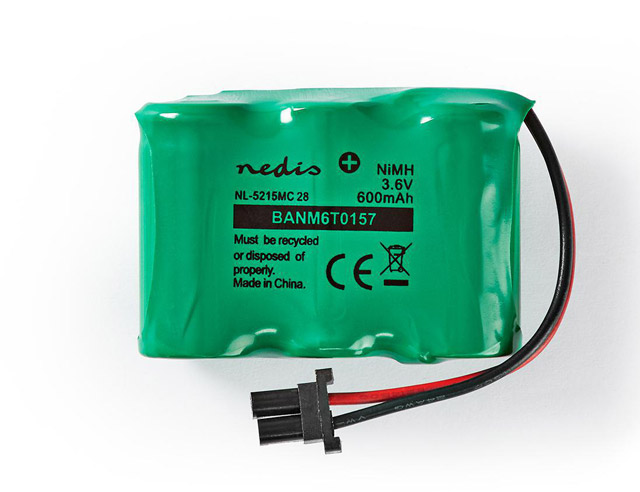 NiMH Accu voor draadloze huistelefoons 3.6V 300mA