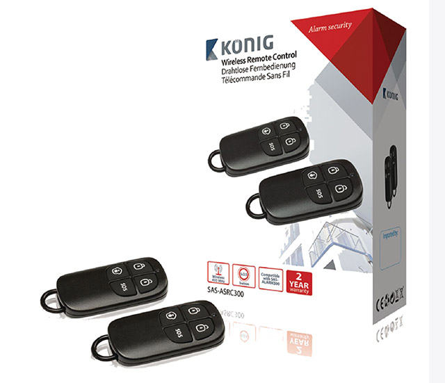 Afstandsbediening voor SAS-ALARM3xx ( 2stuks)
