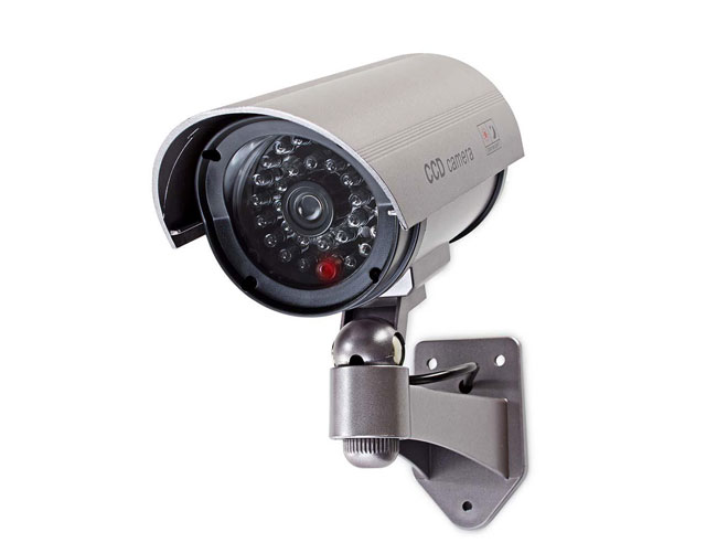 CCTV dummy camera in outdoorhousing + LED