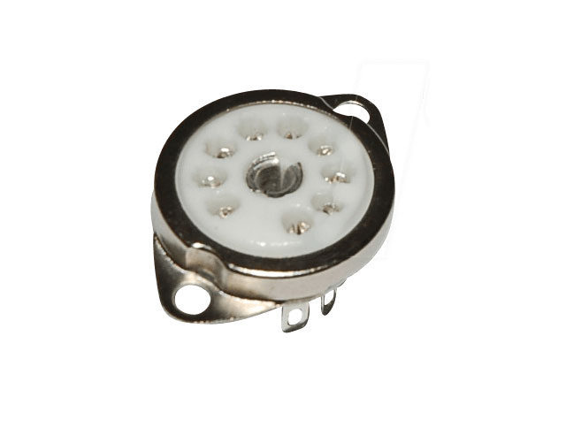 Noval Draht-/Chassis 9 poles with separate mounting ring