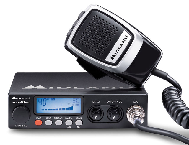 Alan 78 Pro CB Transceiver 40 Multi Chan. FM/AM 1W/4W 12/24V