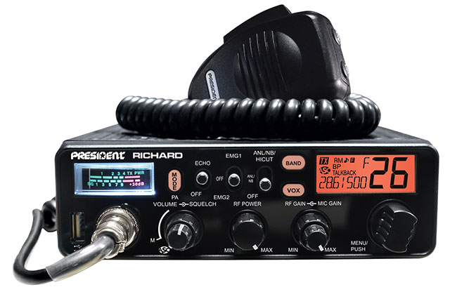President Transceiver 10 Meter, Frequency:28.000-29.700MHz AM/FM