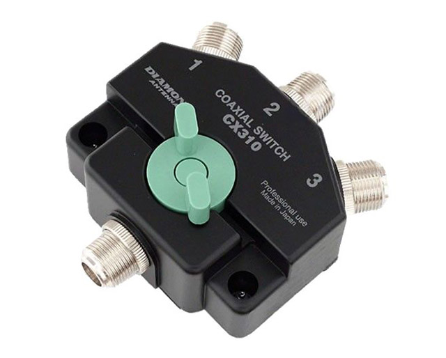 Coax schakelaar 3 standen met N connectors (DC to 1500Mhz)