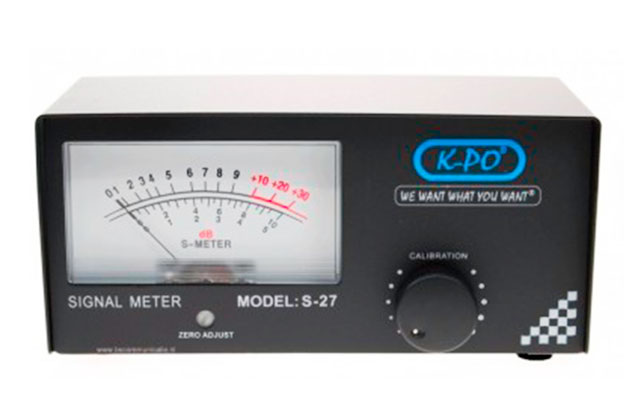 S-meter met grote meter en verlichting