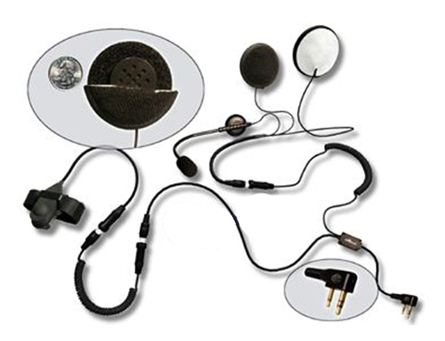 Motor open helmet headset for Kenwood