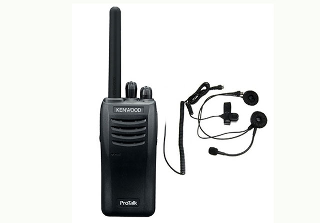 Set consists of a 1 x Motor Helmset and 1x Kenwood TK3301 radio
