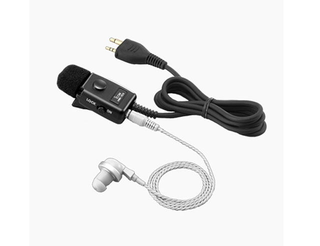 Duurzame revers microfoon met draaibare clip.