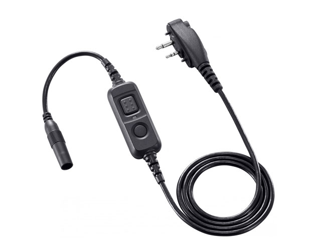 PTT-schakelkabel voor gebruik headset. o.a.HS94, HS95, HS97 IP54