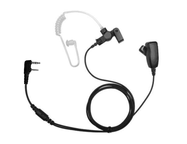 Incotech Clip microfoon met luchtslang oortelefoon voor Hytera