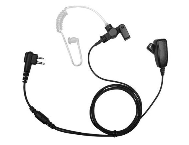 Surveillance kit 2draads microfoon-PTT Motorola Two-Pin haaks