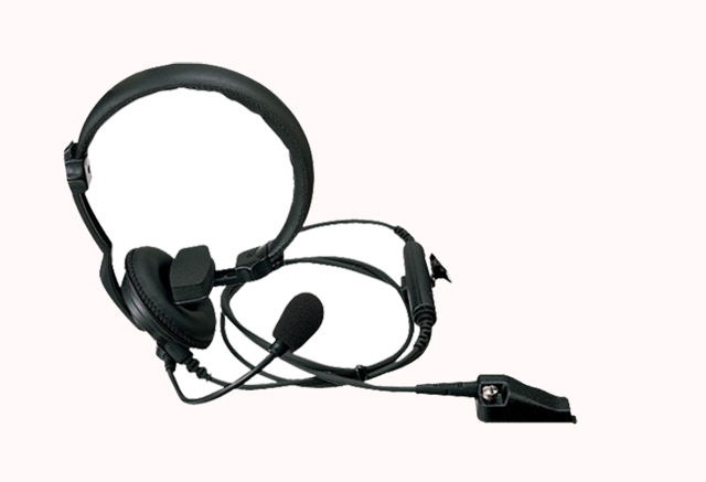 Light headphones with 1 speaker and inline PTT