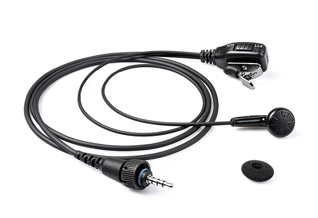 Microphone with single ear plug