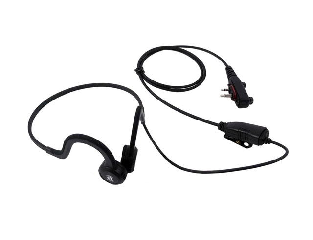 C vormige oortje met Mic headset inline PTT/Mic. voor Icom