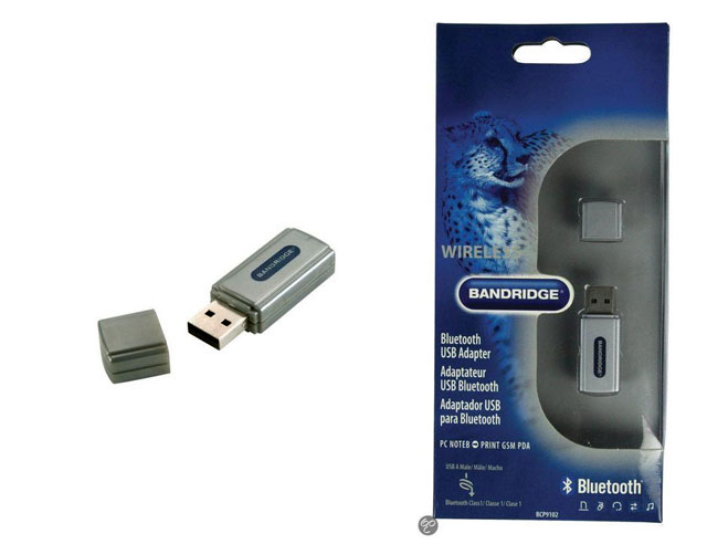 Bluetooth Dongle connects wirelessly to another device