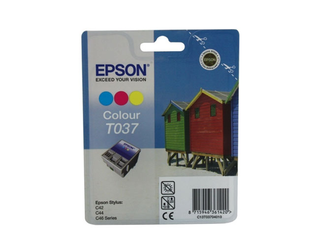 Epson C13T03704010 inktcartridge kleur origineel 25 ml.