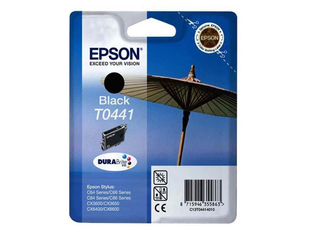 Epson C13T04414010 inktcartridge zwart origineel 13 ml.