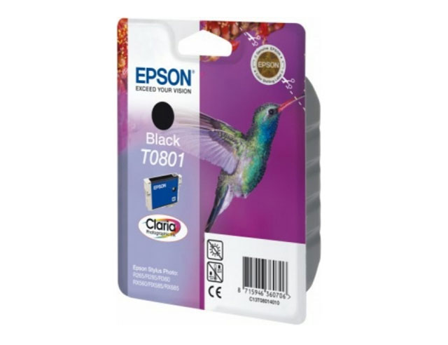Epson C13T08014011 Org. Zwart  ± 330 pagina's, 7,4ml