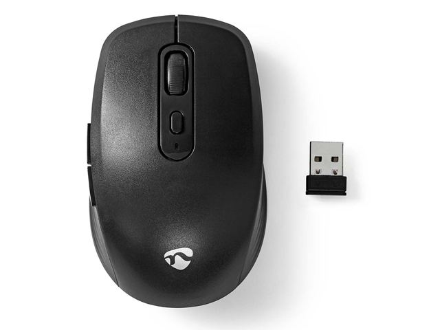 Wireless 6 button optical mouse with USB dongle 1600dpi