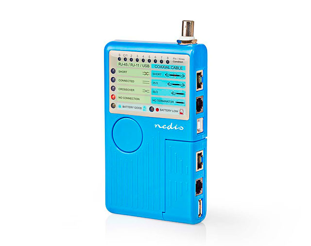 Multi kabel tester UTP,FTP.SFTP en USB en Coax