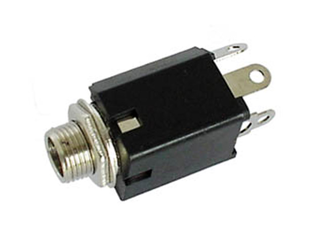 Jack chassis part 6.3 mm mono Geisol. with built-in switch