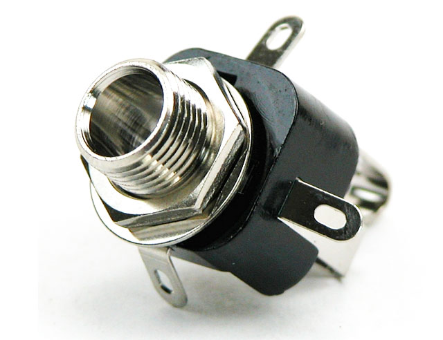 6.3 mm stereo jack socket - RoHS