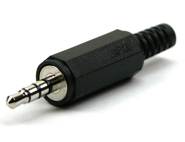 3.5 mm jack plug 4 connections with tulle - Marushin