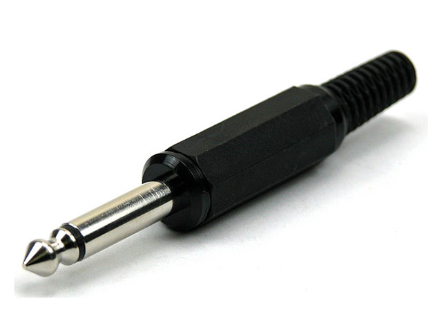 Jack plug 6.3 mm mono plastic - Lumberg - RoHS
