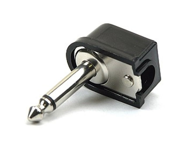 Jack plug 6.3 mm mono metal right angle - Lumberg - RoHS