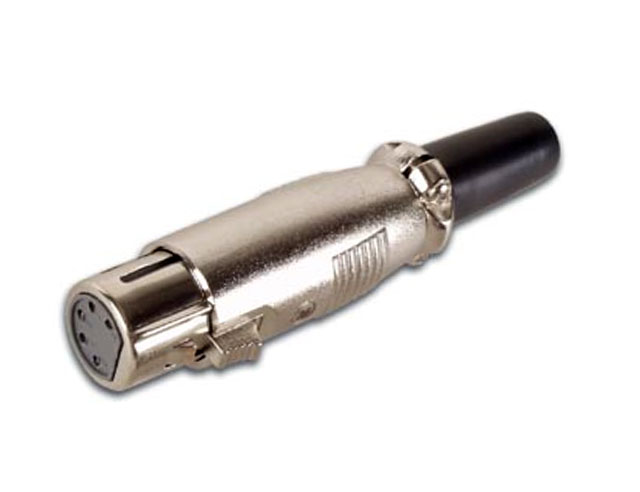4P XLR Female cable Part nickel