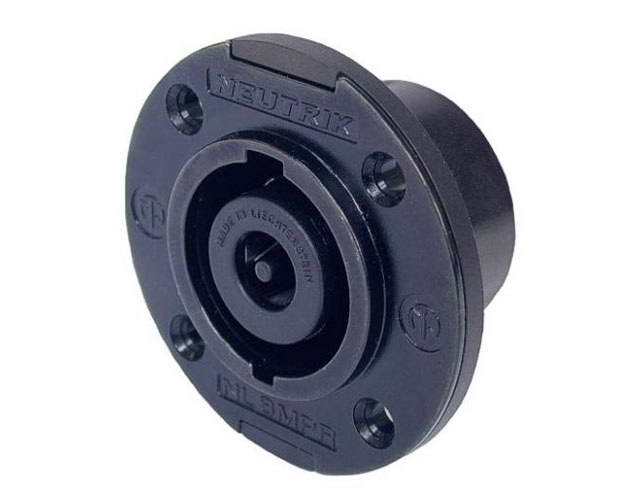Neutrik speakon 8 pole chassis connector, nickel metal