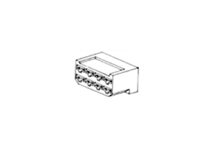 Autoconnector Fastin-Faston 8-pin male - white