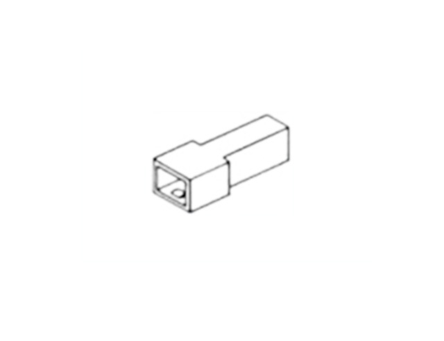 Autoconnector Fastin-Faston 1-pole female - white