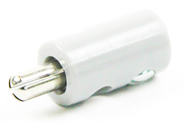 Labory plug ø2,6mm with side-entry - white