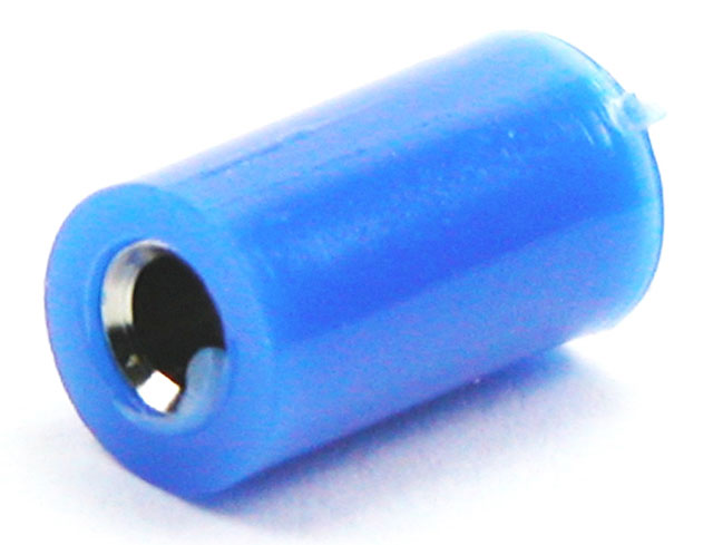 Labory socket ø2,6mm with side-entry - blue