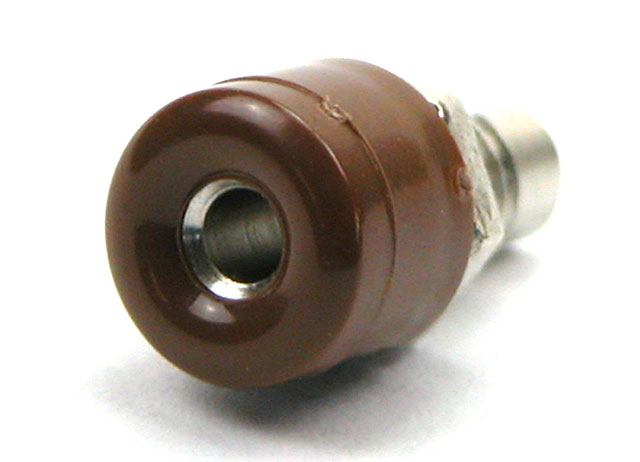 Labory socket panelmount ø2,6mm -brown