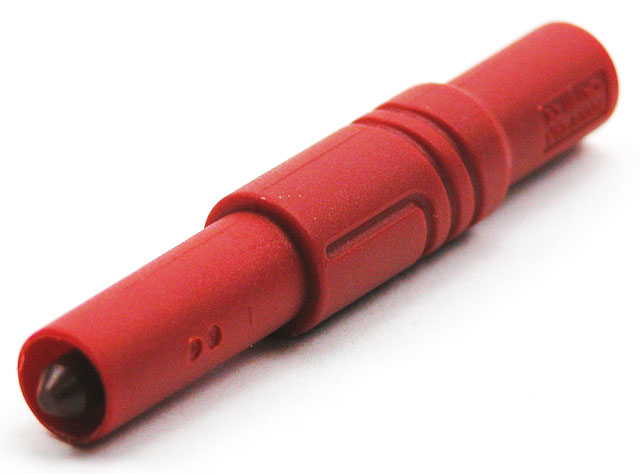 Banaansteker ø4mm aanraakveilig - rood ( org. no: 934 097 101 )