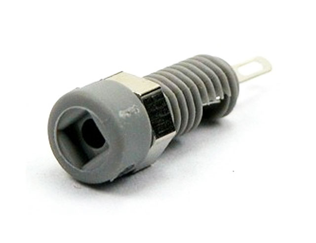 Labory socket panelmount ø2mm - grey