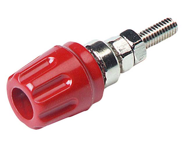 Banana chassis part ø4mm 16A 60V Red 930 099 100